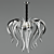 Regenbogen Platling: Adjustable Pendant Chandelier 3D model small image 1