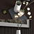 Stylish Sideboard Set: Wood, Copper & More 3D model small image 2