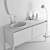 Elegant Ash Vanity Unit - Suite 3D model small image 3