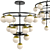 Elegant Sphere Chandelier: Weathered Black 3D model small image 1