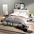 IKEA BRIMNES Bed Set: Mirror, Lamp, Nightstand, Basket & Rug 3D model small image 1