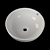 Elegant Porcelain Piccadilly Wash Basin 3D model small image 1