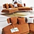 Modern Arne Sofa Set with Accessories 3D model small image 2