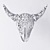 Buffalo 3D Skull Carving 3D model small image 3