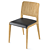 Lux Leather Chaise Chair 3D model small image 1