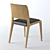 Lux Leather Chaise Chair 3D model small image 2