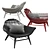 Elegant MANTA Armchair 3D model small image 1