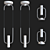 Sleek Storm Pendant Light 3D model small image 2