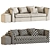 Elegant Frigerio Duncan Sofa 3D model small image 3