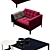 Contemporary AC Lounge Set 3D model small image 2