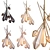 Harlow Floral Chandelier: Timeless Elegance 3D model small image 1