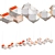 Sculptural Brilliance: WELLES Long Chandelier 3D model small image 1