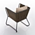 Modern Outdoor Armchair PORTOFINO 3D model small image 2