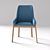 Safia Grey Polyester Dining Chair 3D model small image 2