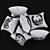 Lina Cavalieri Decorative Pillow 3D model small image 3