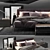 Poliform Park Uno Bed: Elegant and Functional Sleeping Solution 3D model small image 2