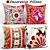 Mediterranean Decorative Pillows Set 3D model small image 1