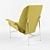 Retro Kangaroo Chair: George Nelson Design 3D model small image 3