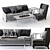 Bernhardt Palisades Sofa Set: Sofa and Chair 3D model small image 1