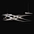 Sleek Silver LED Linear Suspension 3D model small image 2