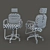 Comforto Reclining Chair: Stylish and Versatile 3D model small image 3