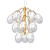 Elegant Glass Chandelier: Modern Illumination 3D model small image 1