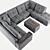 MasterMebel Spilberg - Elegant Turbosmooth Sofa 3D model small image 2