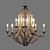 Rustic Elegance: Craftmade Winton Chandelier 3D model small image 1