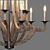 Rustic Elegance: Craftmade Winton Chandelier 3D model small image 2