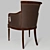 Elegant Ambella Home Charles Desk Chair 3D model small image 2