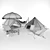 Beach Camping Essentials: Tepee Tent, Umbrella, Hammock, Sunbed & More! 3D model small image 2