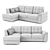 Hoff Denver - Stylish Corner Sofa 3D model small image 2