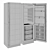 Sleek Liebherr RB 1410 Fridge 3D model small image 3