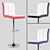 SIVAN Lot de 2: Bar Chairs Set 3D model small image 1