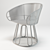 Elegant Ames Circo Dining Chair 3D model small image 3