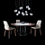 Belinda Chair: Elegant and Comfortable
Soho Ker-Wood Table: Modern and Stylish
Cloudine Chandelier: Contemporary 3D model small image 1