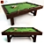  Gray Wash Pottery Barn Pool Table 3D model small image 1