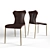 Marcia Cognac Dining Chair: Modern Elegance 3D model small image 1