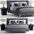 Elegant Paul Mathieu Gem Bed 3D model small image 1