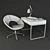 Comfy Desk Chair Set 3D model small image 3