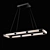 Fanton Rectangular Glass Tabletop 3D model small image 1