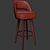 Elegant Wa Bar Stool 3D model small image 2