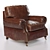 Vintage Leather Papa's Chair 3D model small image 1