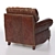 Vintage Leather Papa's Chair 3D model small image 2