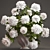 Pure Elegance: White Peony Bouquet 3D model small image 1