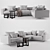 Flexform CAMPIELLO: Stylish Sofa and Side Tables 3D model small image 1