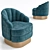 Elegant Hadley Chair - Exquisite Eichholtz Design 3D model small image 1