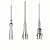 Eurofase Chrome & Nickel Pendants 3D model small image 1