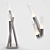 Modern Chrome Table Lamp 3D model small image 1