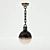 Modern Hicks Small Pendant: Bronze & Hand-Rubbed 3D model small image 1